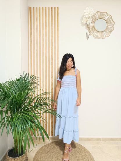 Vestido Bibiana azul pastel