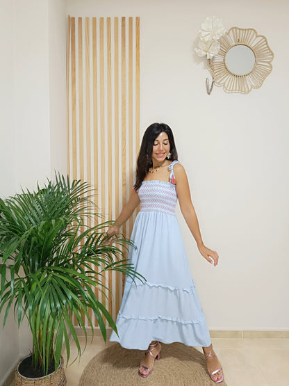 Vestido Bibiana azul pastel