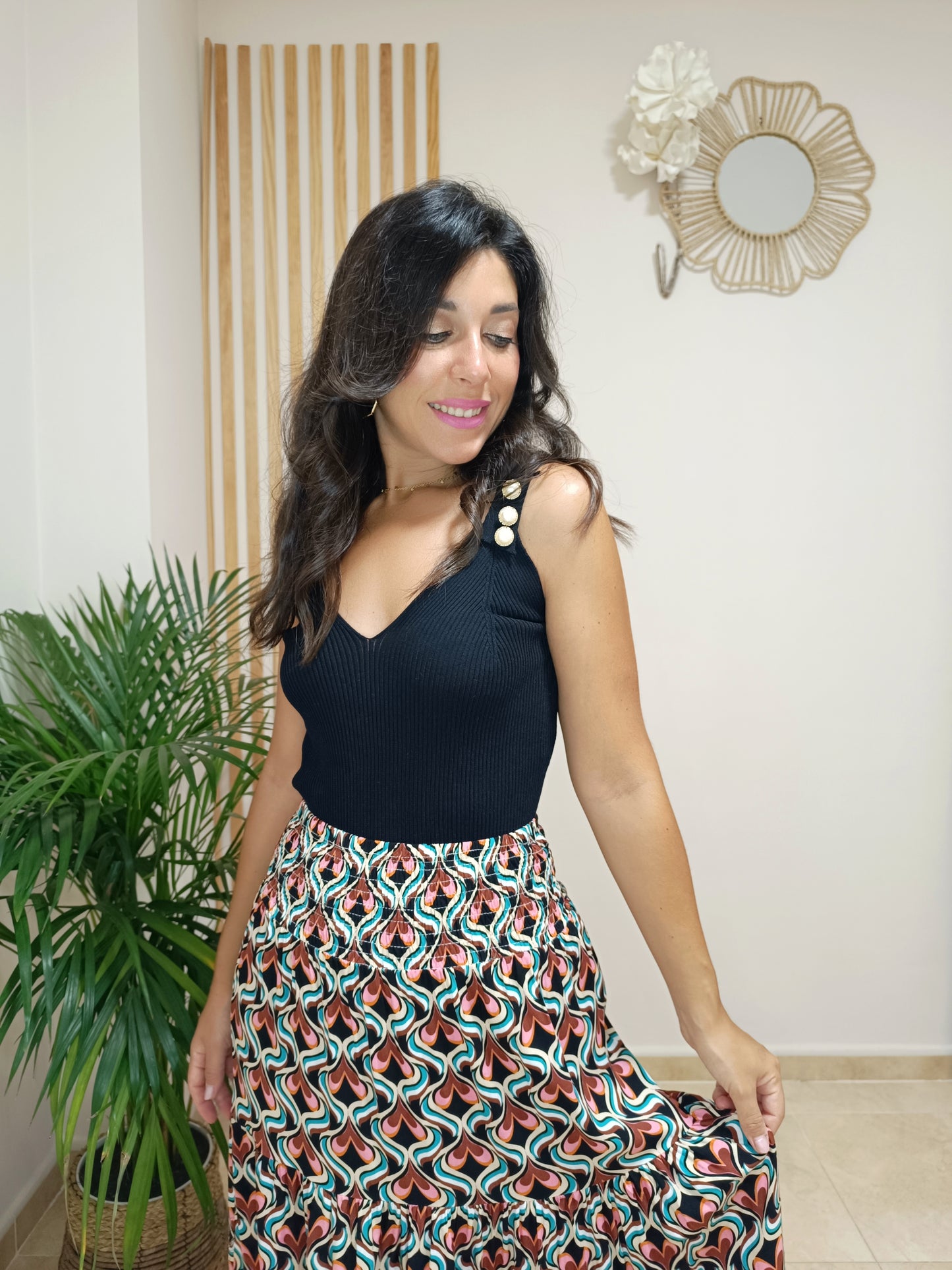 Falda Cuore negro