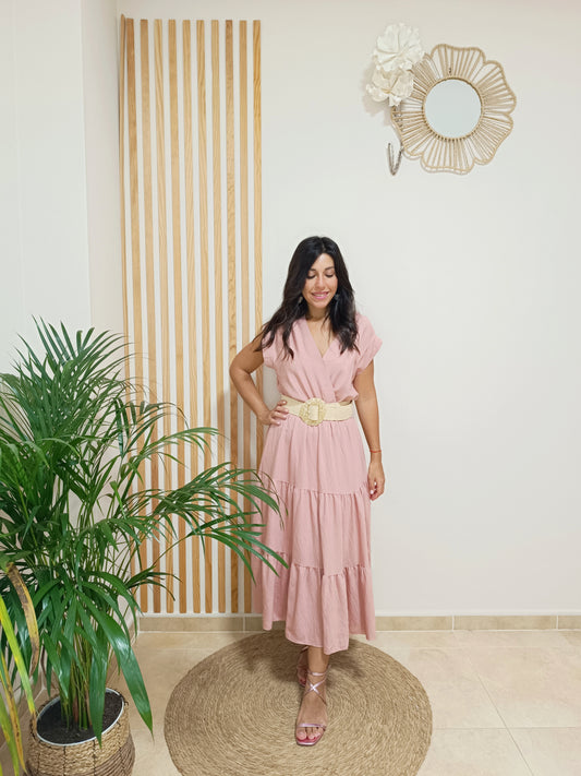 Vestido Adela rosa
