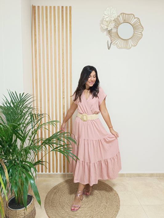 Vestido Adela rosa