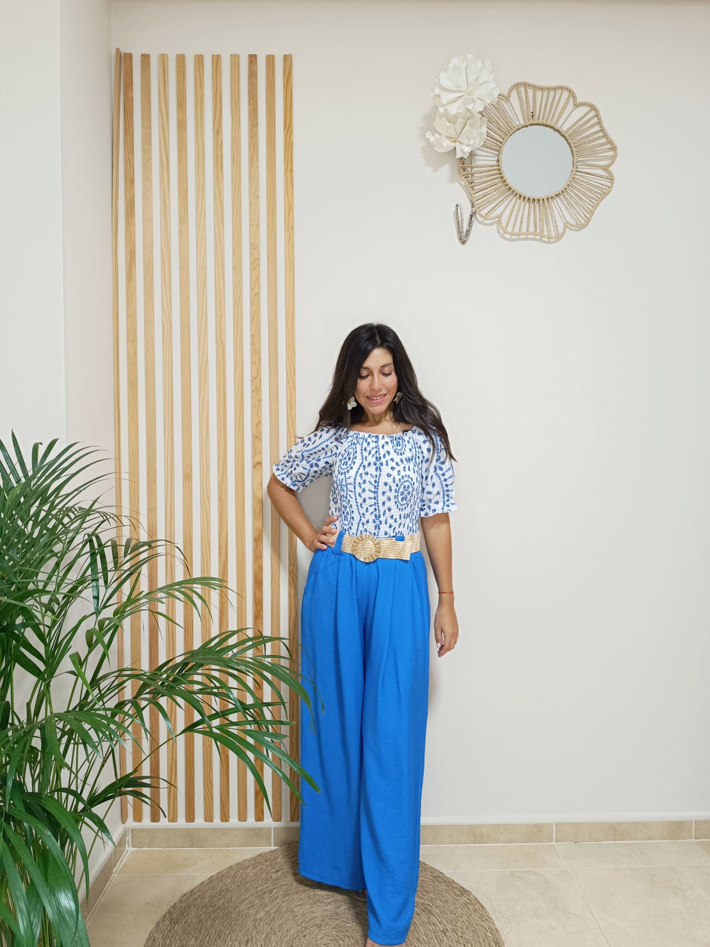 Pantalón Abba azul eléctrico
