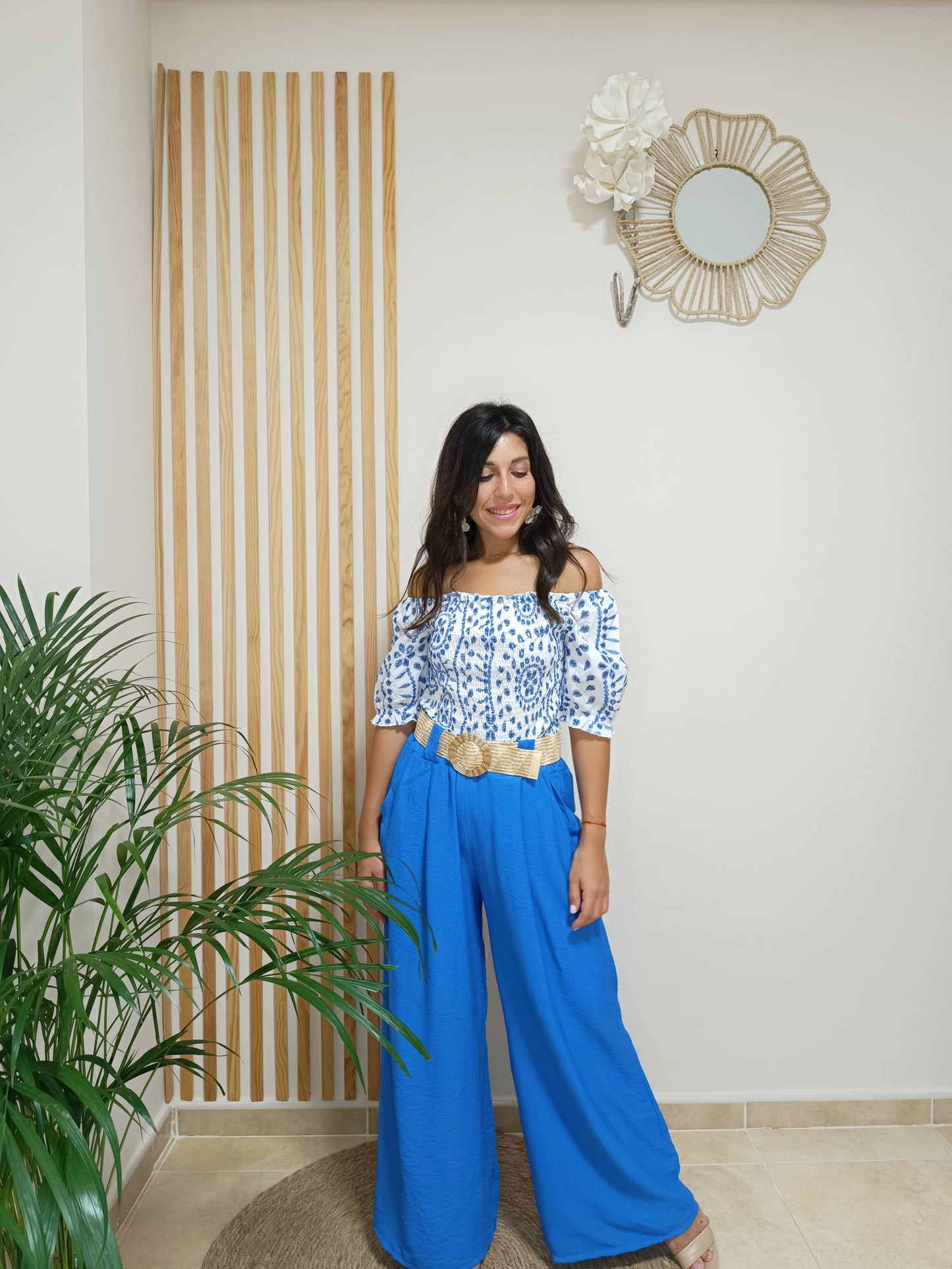 Pantalón Abba azul eléctrico