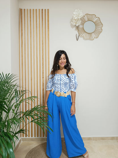 Pantalón Abba azul eléctrico