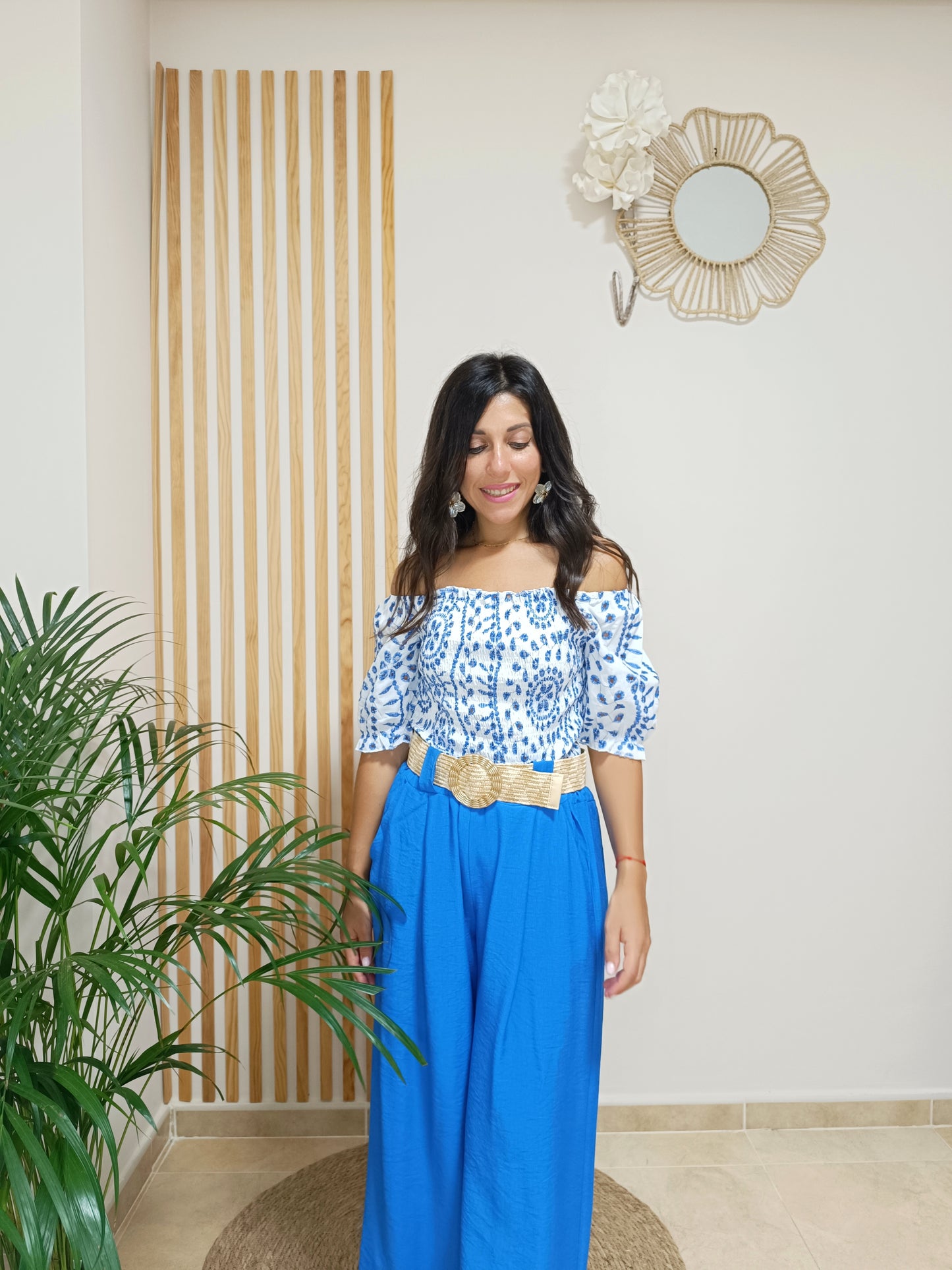 Pantalón Abba azul eléctrico