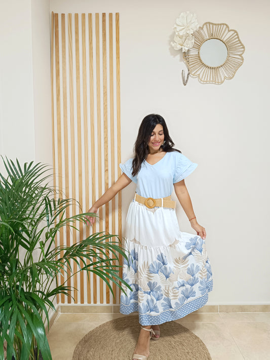 Falda Galilea azul