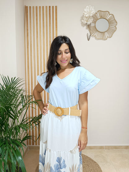 Falda Galilea azul