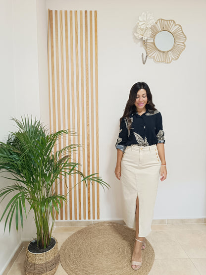 Falda Mariola beige