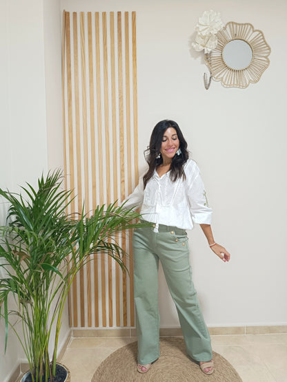 Vaquero Nina verde musgo