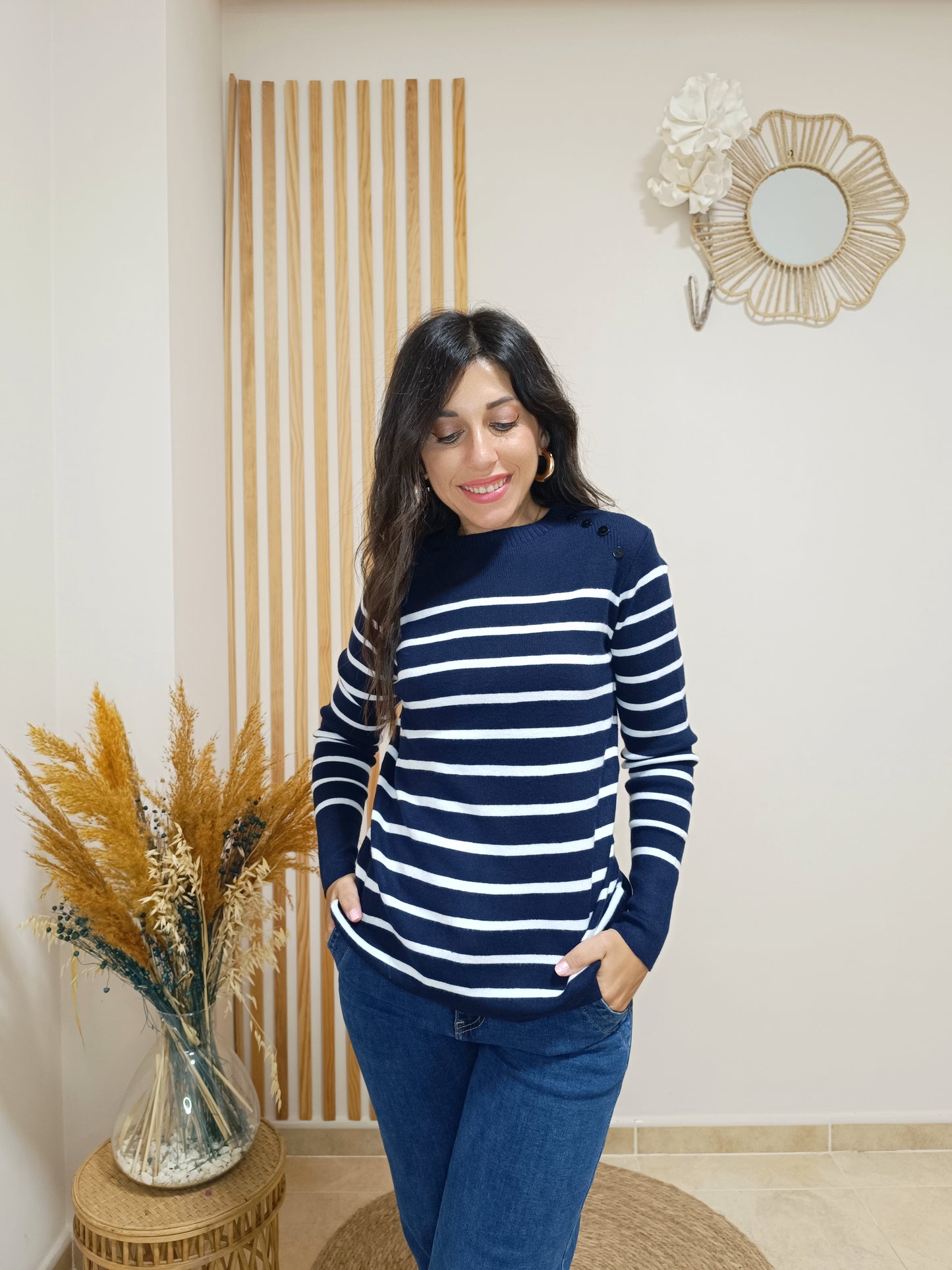 Jersey Diana azul marino