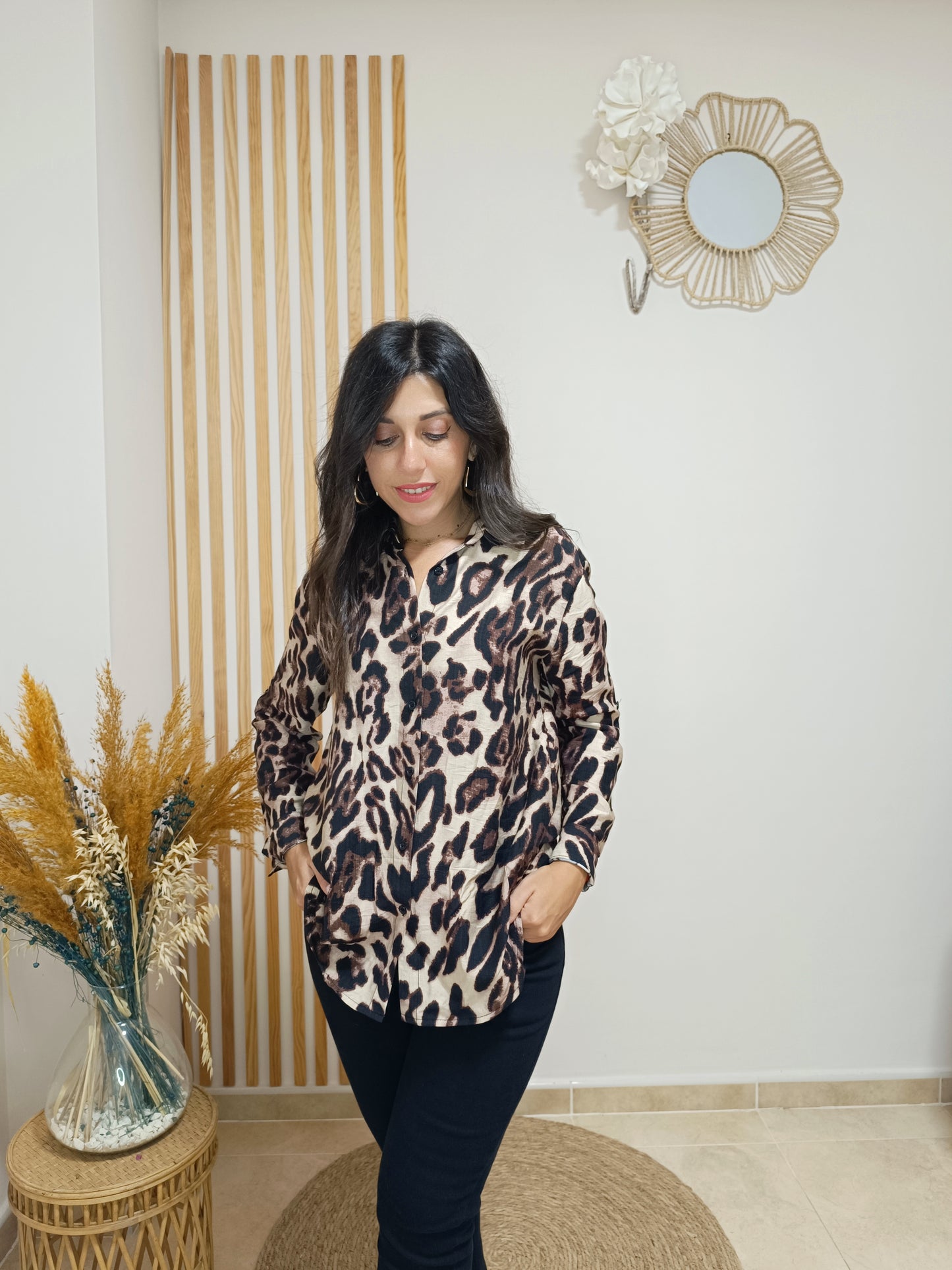 Camisa Leo chocolate