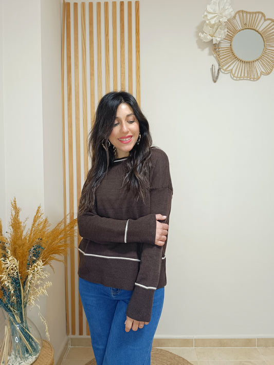 Jersey Básic marrón chocolate