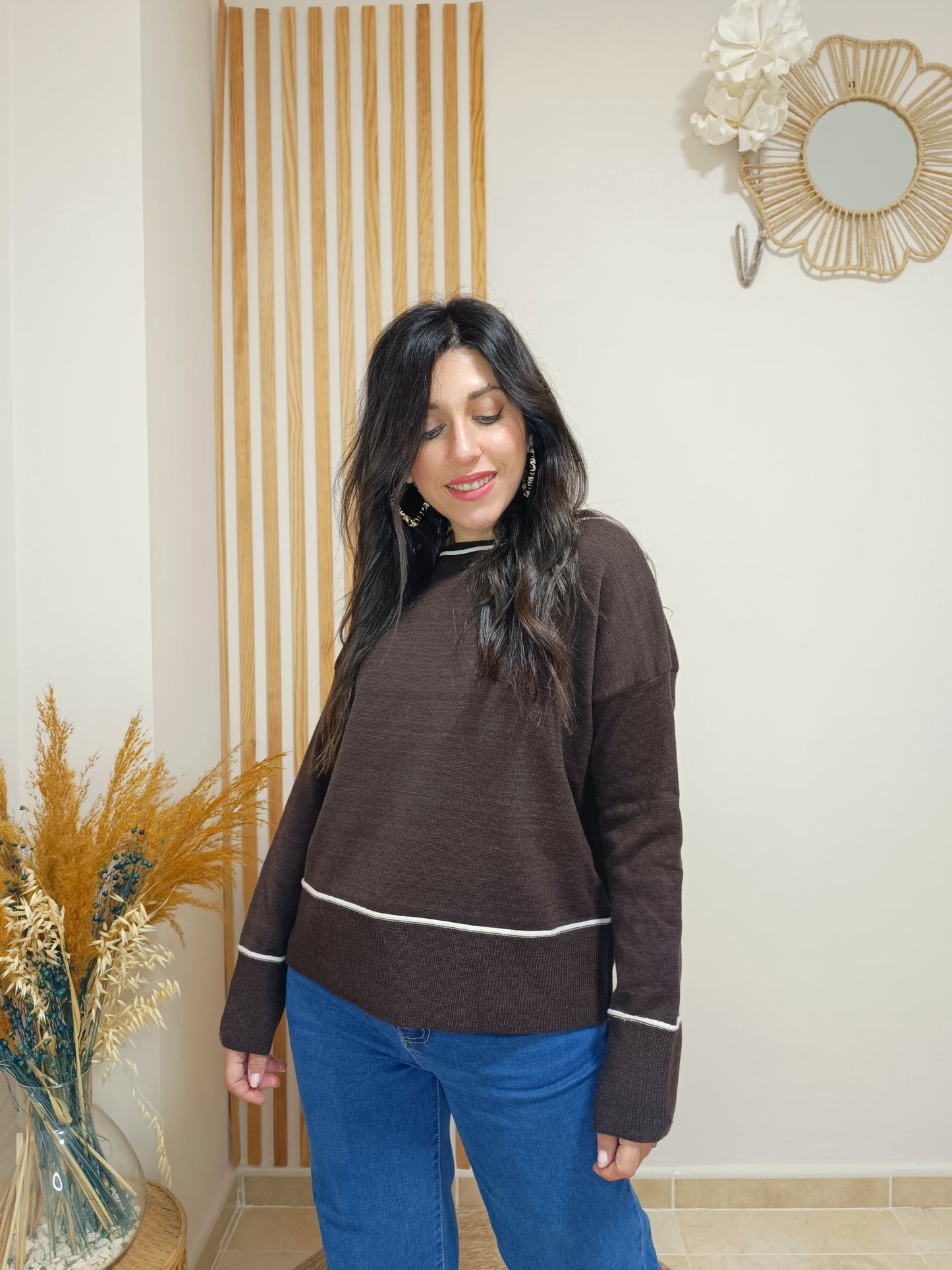 Jersey Básic marrón chocolate