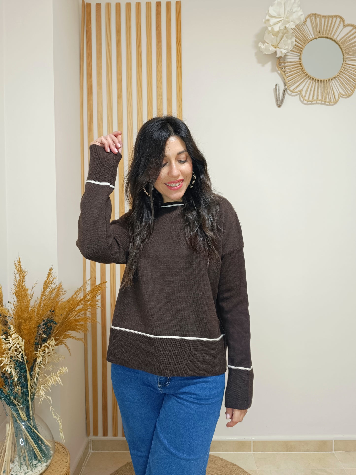 Jersey Básic marrón chocolate