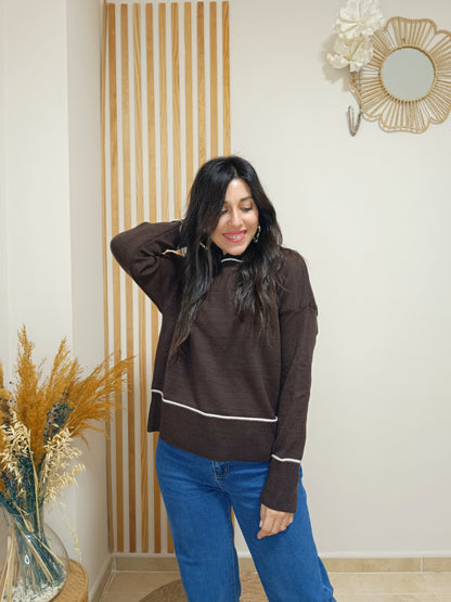 Jersey Básic marrón chocolate