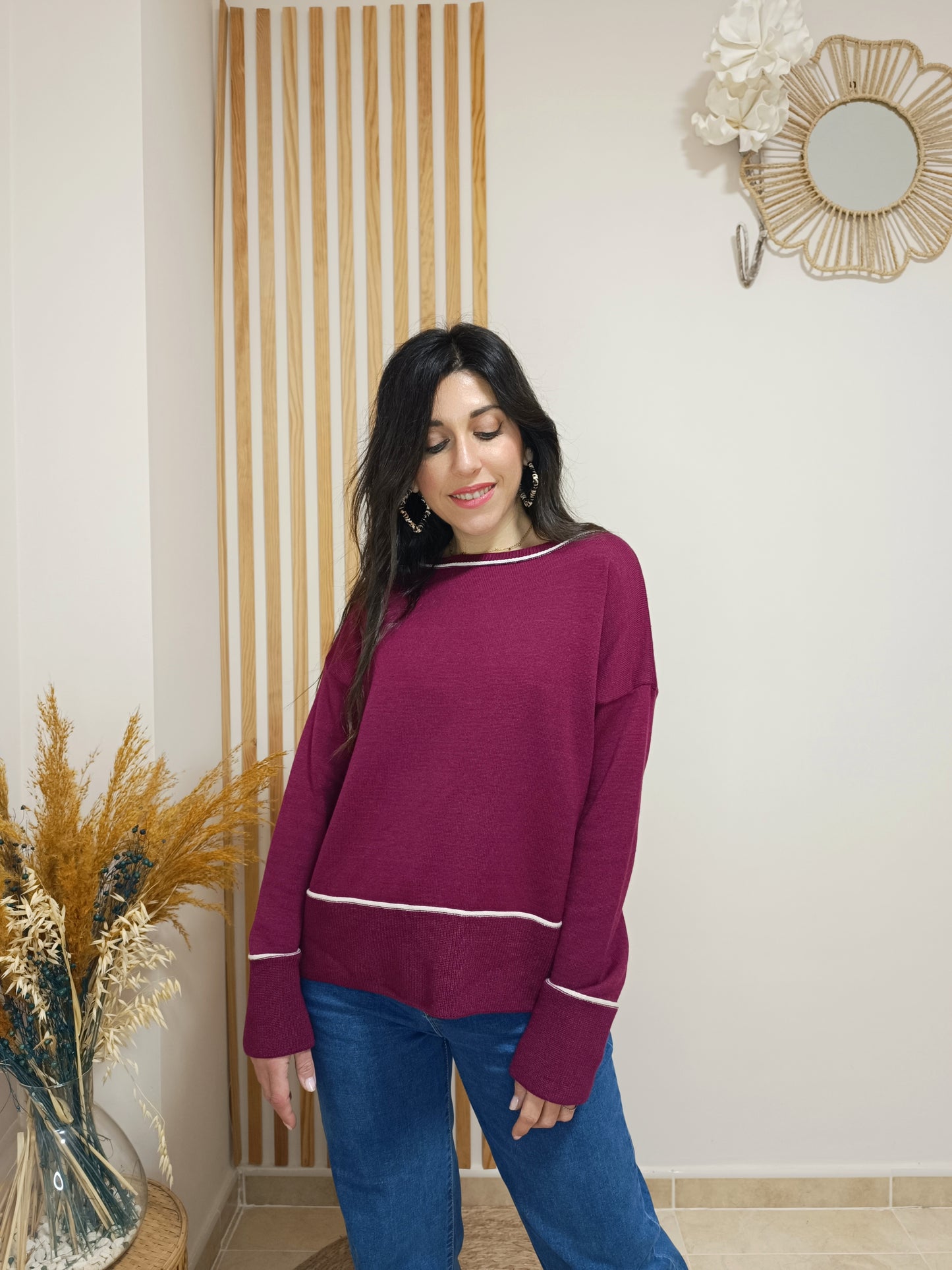 Jersey Básic granate