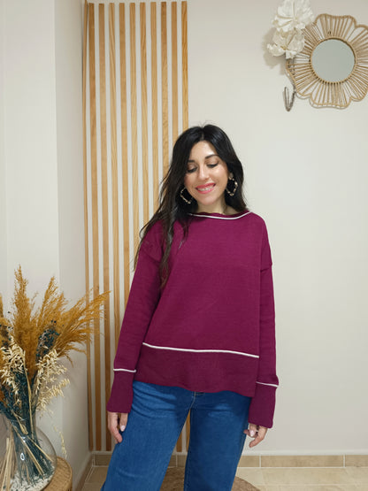 Jersey Básic granate