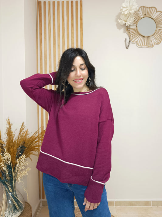 Jersey Básic granate