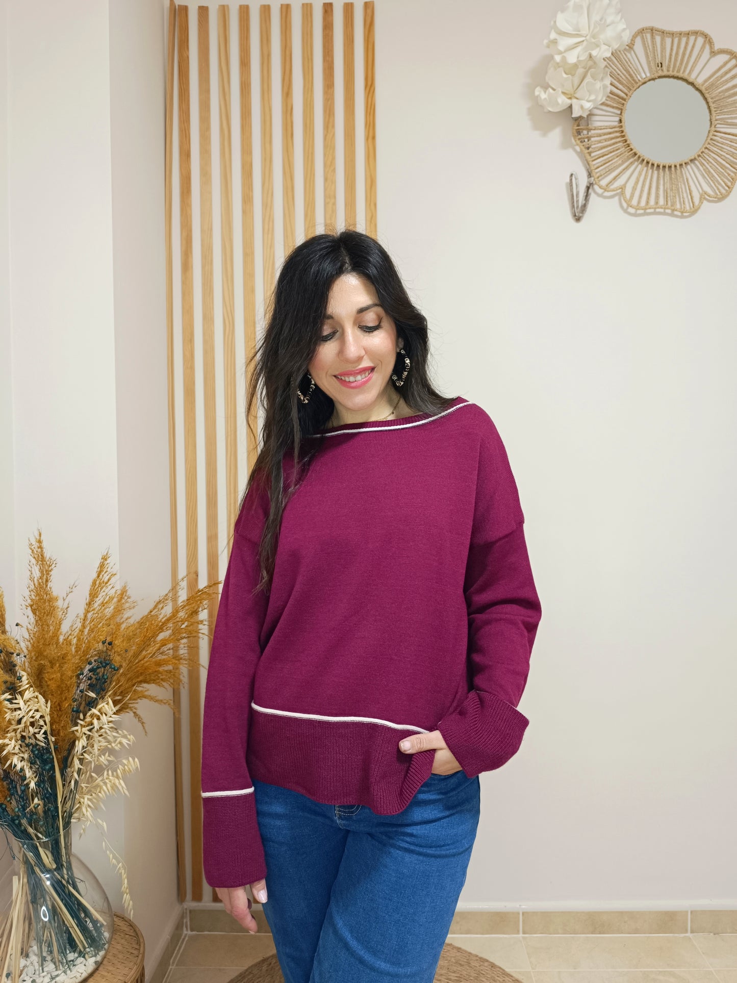 Jersey Básic granate