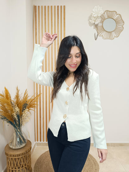 Top punto Ariel beige