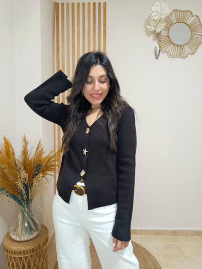 Top punto Ariel marrón chocolate