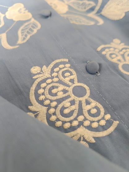 Camisa Eloísa azul tejano