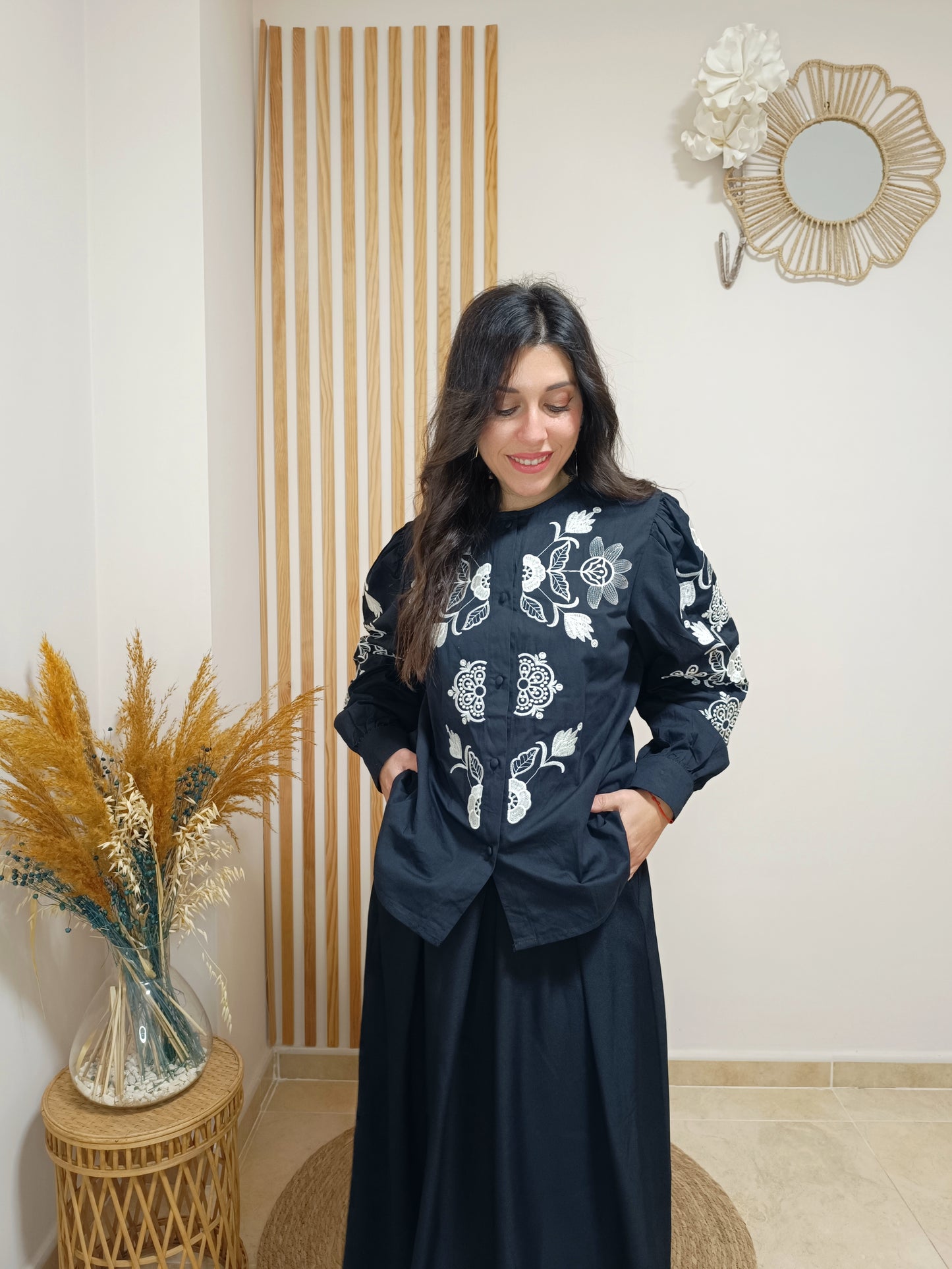 Camisa Eloísa negro