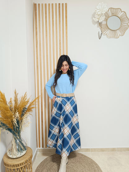 Falda Gales azul