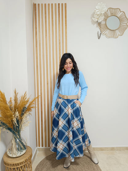 Falda Gales azul