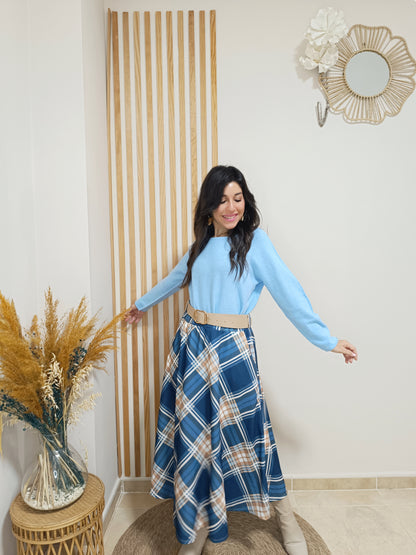Falda Gales azul