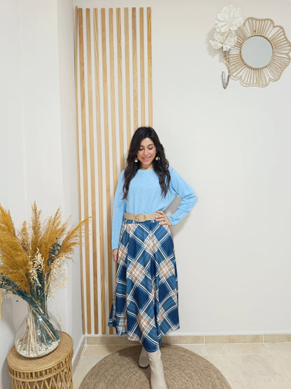 Falda Gales azul