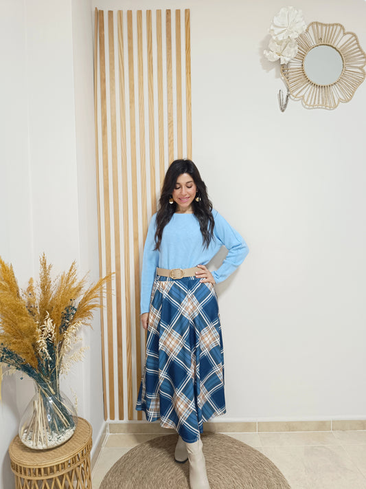 Falda Gales azul