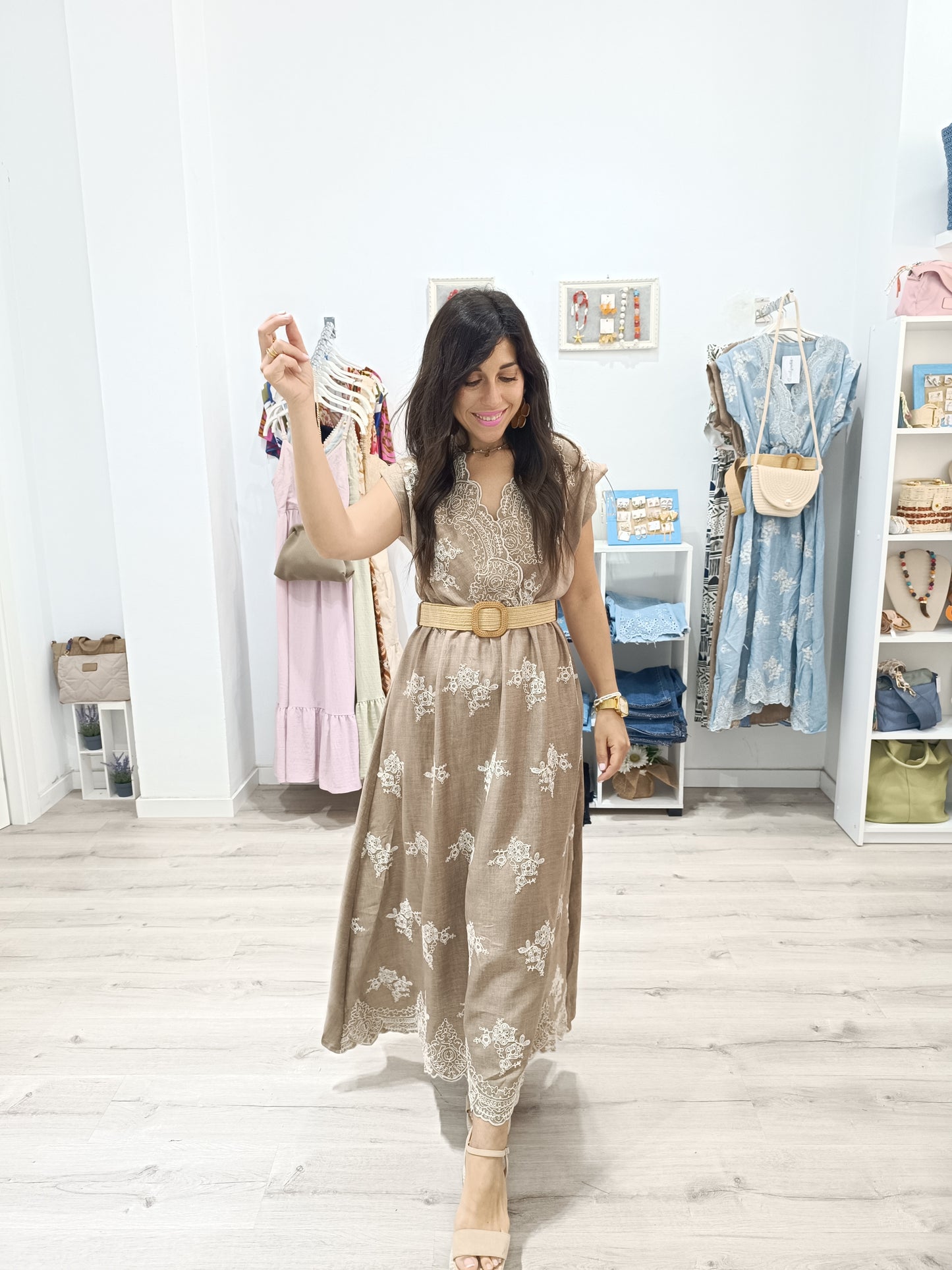 Vestido Capri marrón