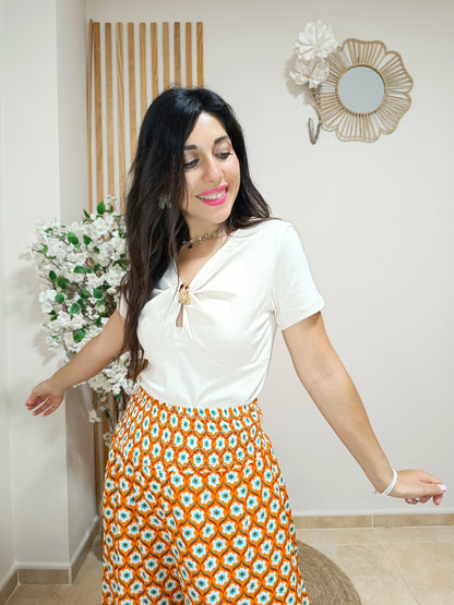 Camiseta Selene beige