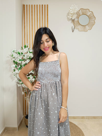 Vestido Gaia marrón chocolate