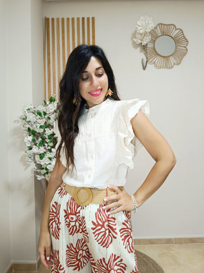 Camisa Renata beige