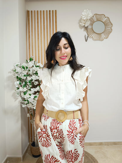 Camisa Renata beige