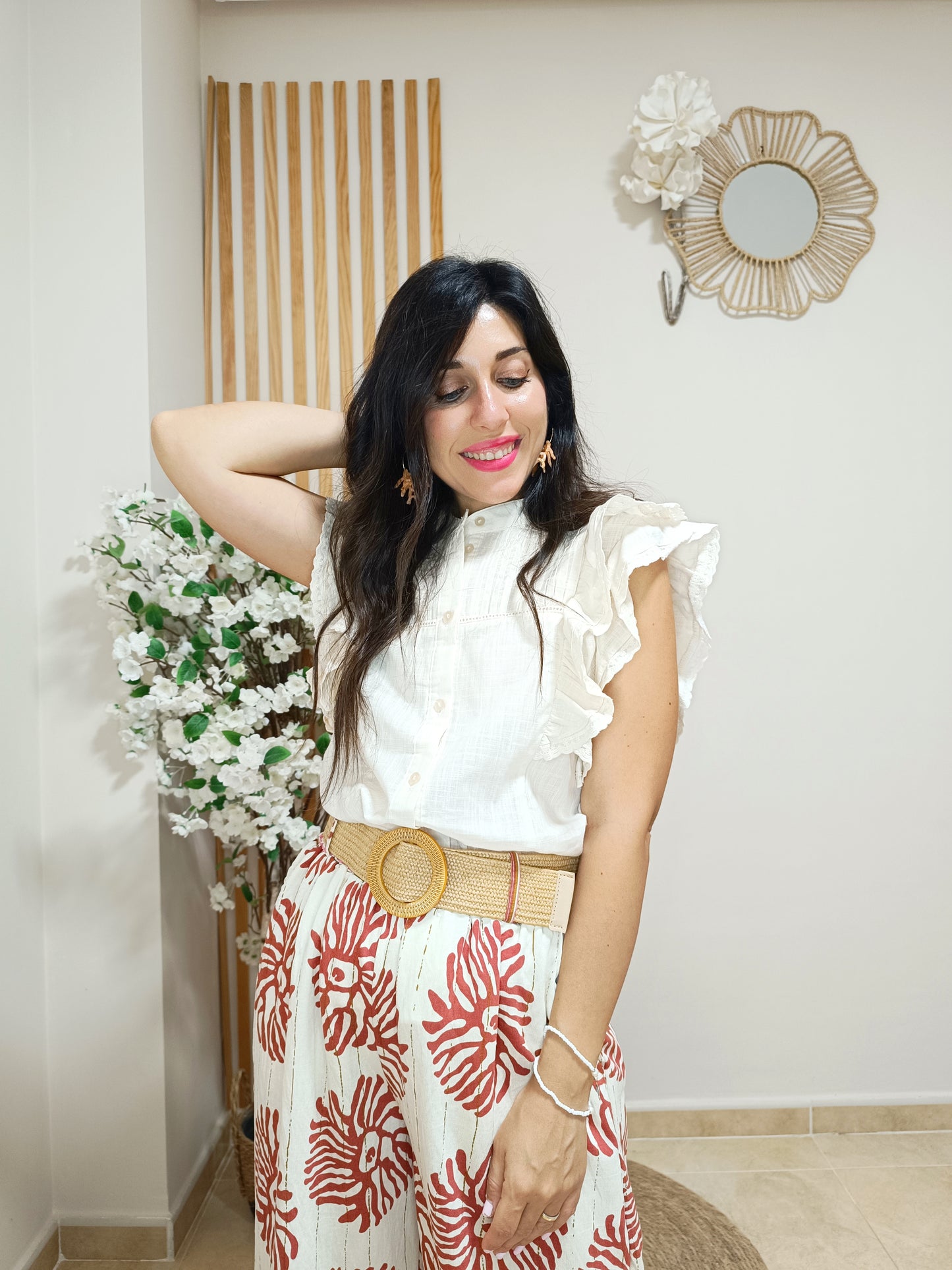 Pantalón Creta coral