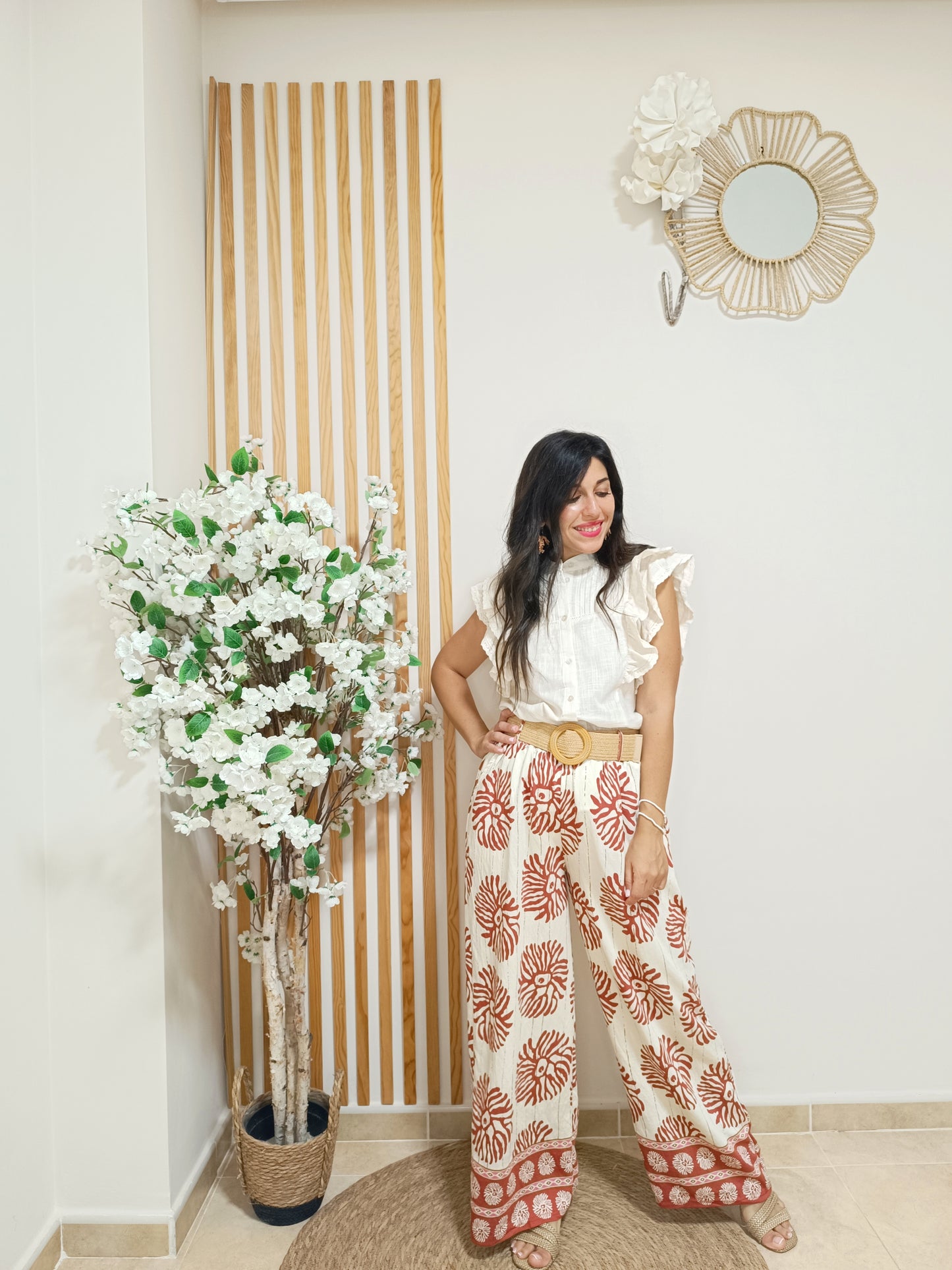 Pantalón Creta coral