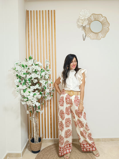 Pantalón Creta coral