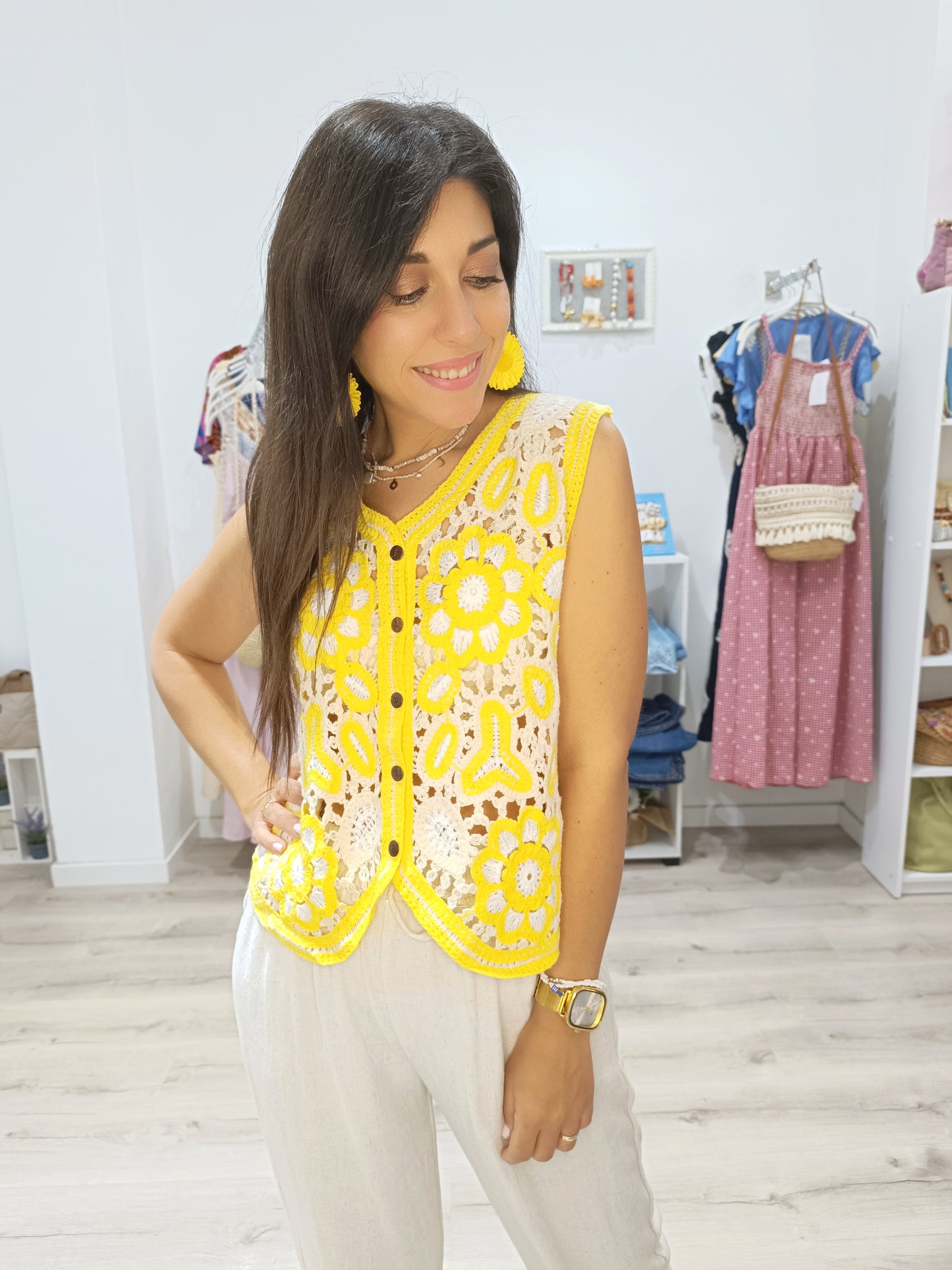 Chaleco crochet Marlene