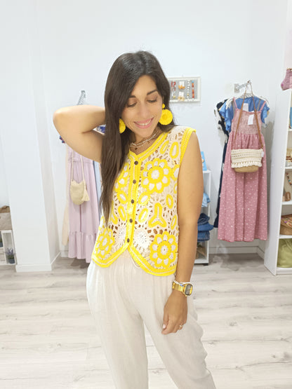Chaleco crochet Marlene