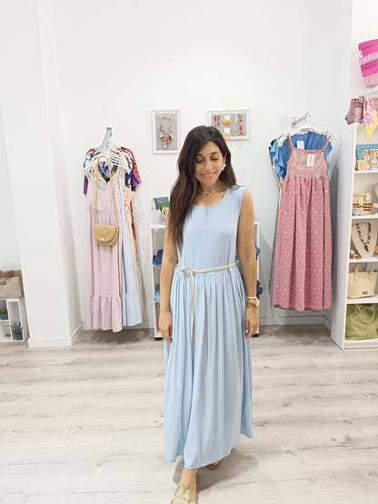 Vestido Verona azul celeste