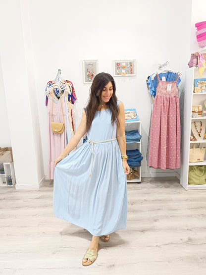 Vestido Verona azul celeste