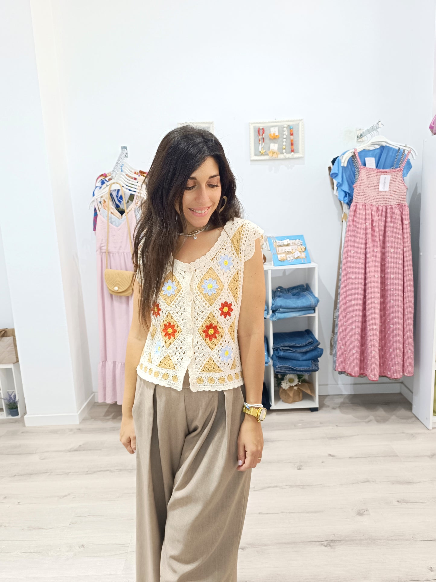 Chaleco crochet Marisol