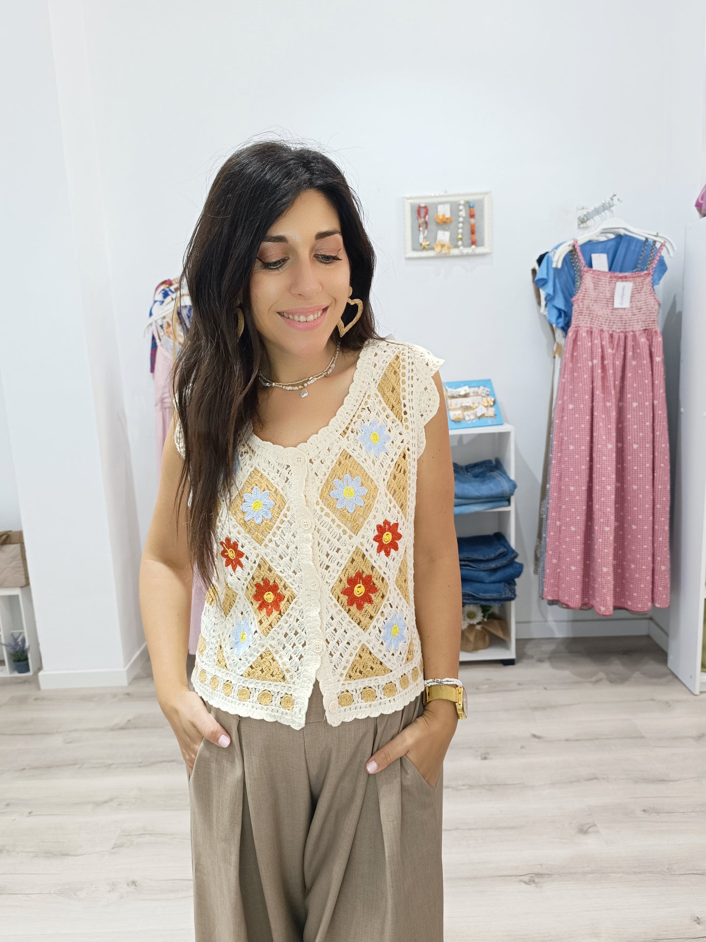 Chaleco crochet Marisol