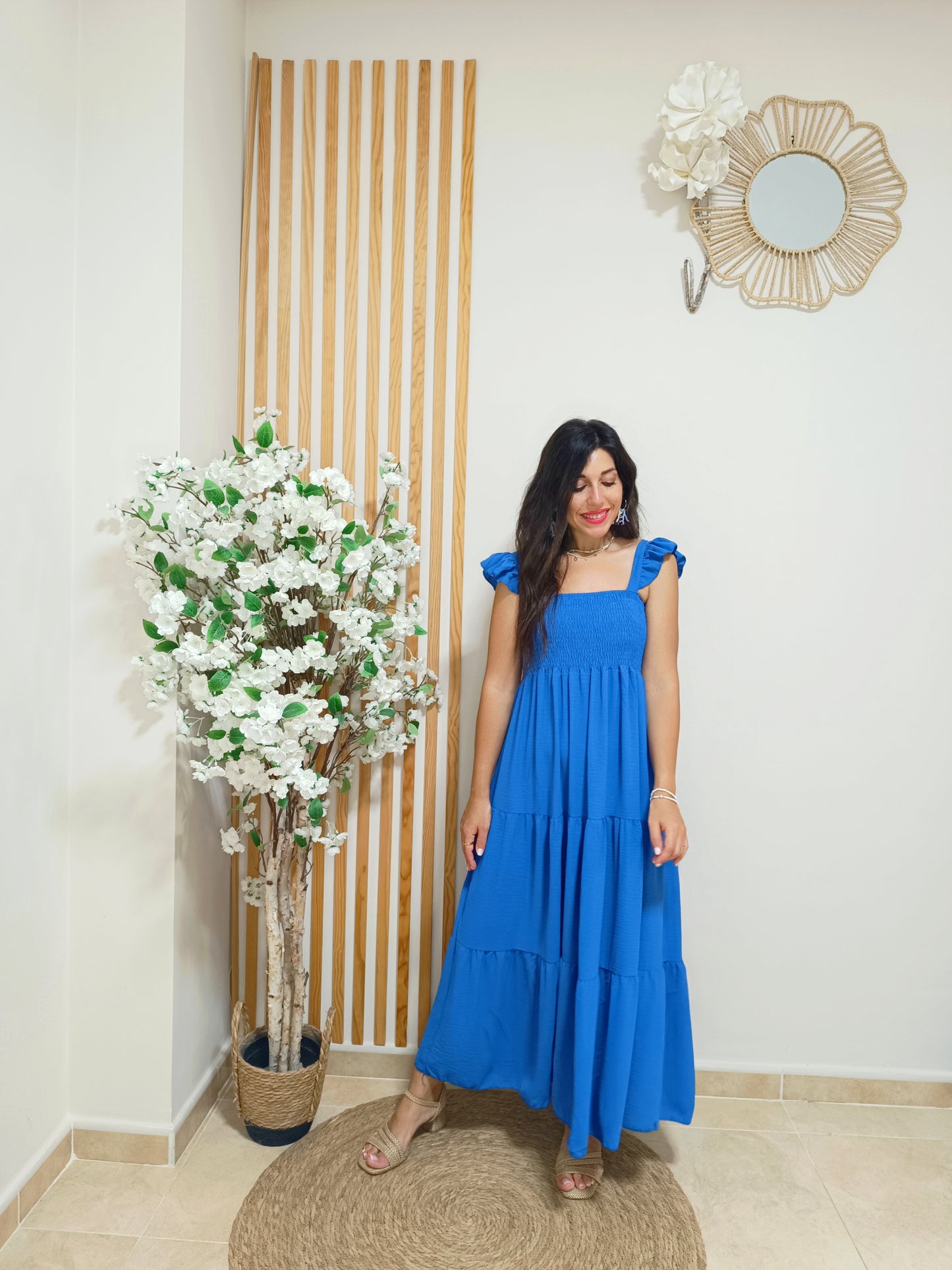 Vestido Penélope azul eléctrico
