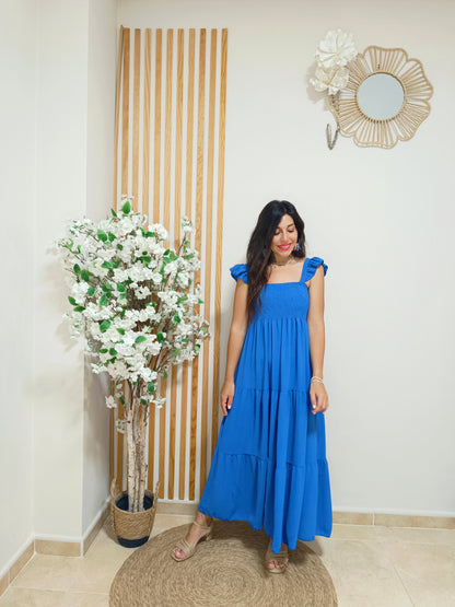 Vestido Penélope azul eléctrico