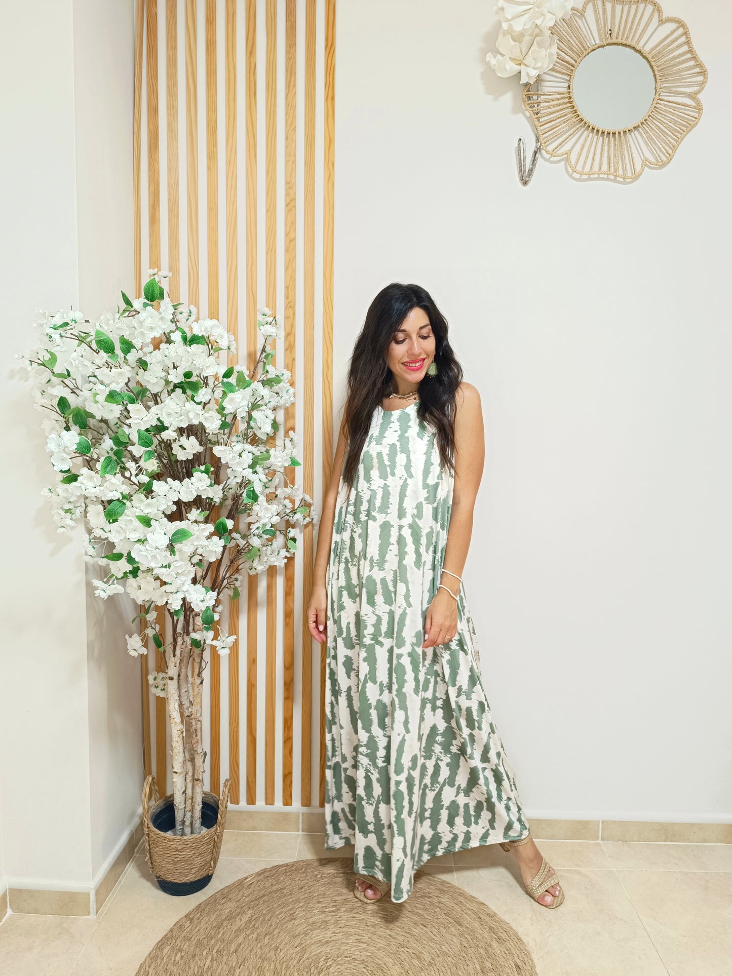 Vestido Madeira licra fría