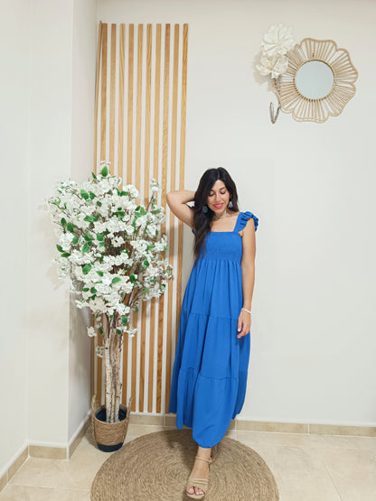 Vestido Penélope azul eléctrico